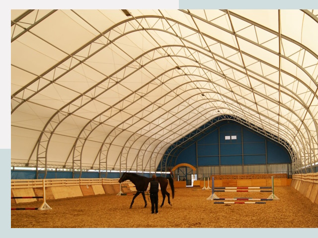 Строительство конных манежей в Кинели