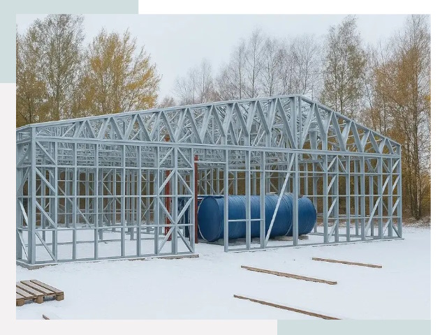 Металлические ангары в Кинели