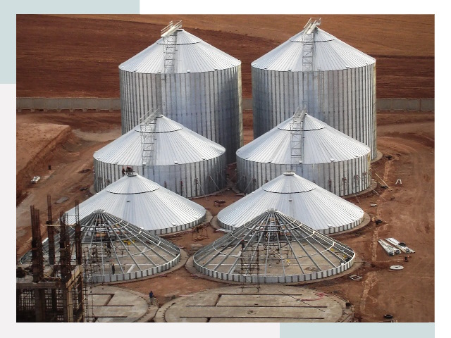 Строительство зерновых силосов в Кинели