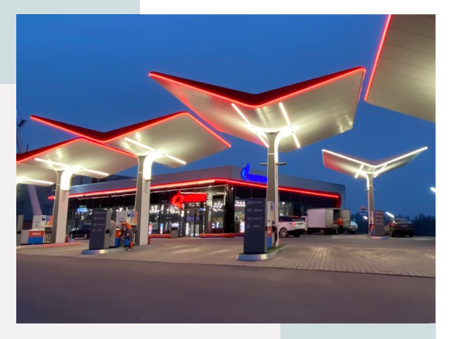 Навесы для АЗС в Кинели